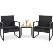 3-Piece Wicker Patio Bistro Set