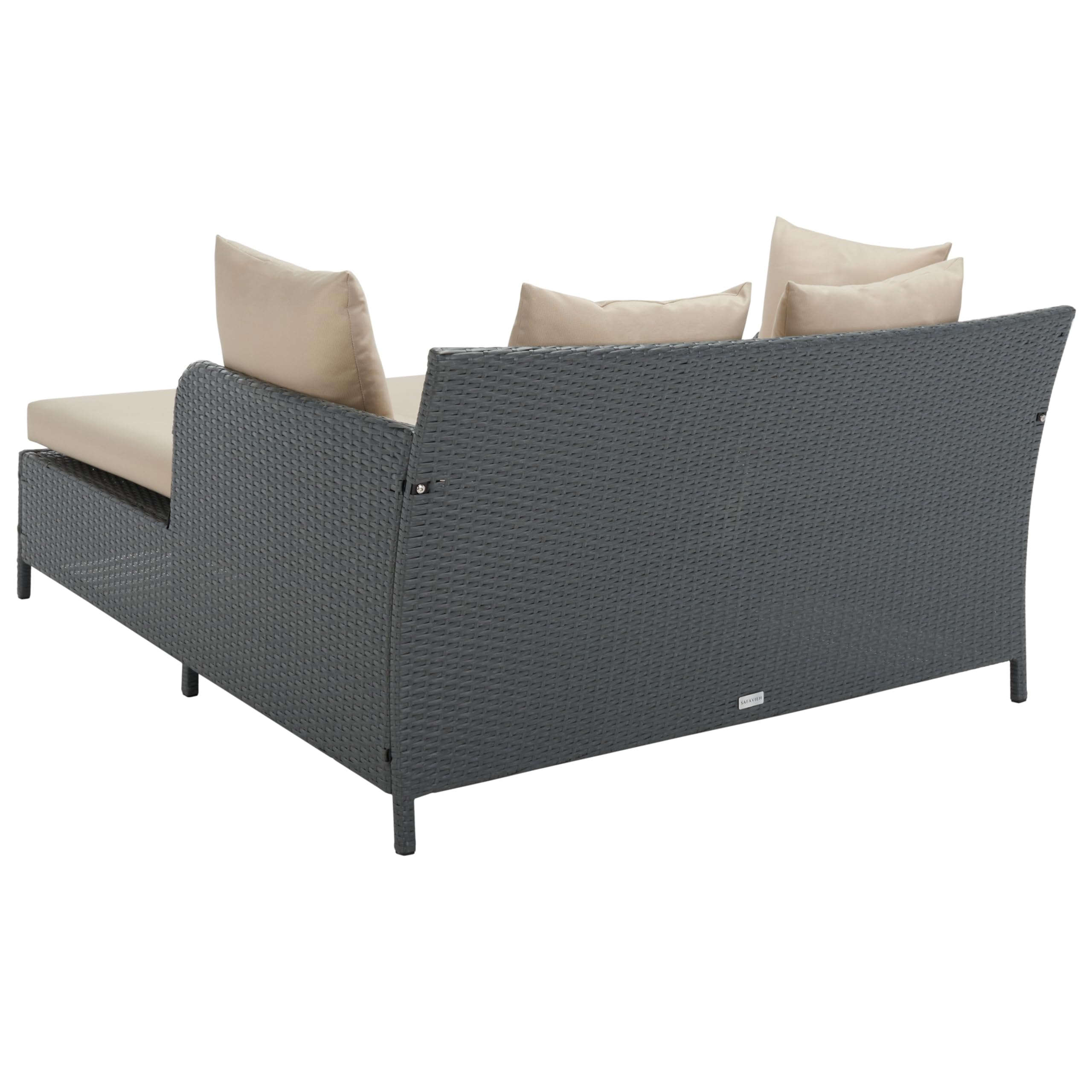 Safavieh Outdoor Collection August Titanium & Sand Daybed
