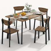 Dining Table Set for 4 with Chairs