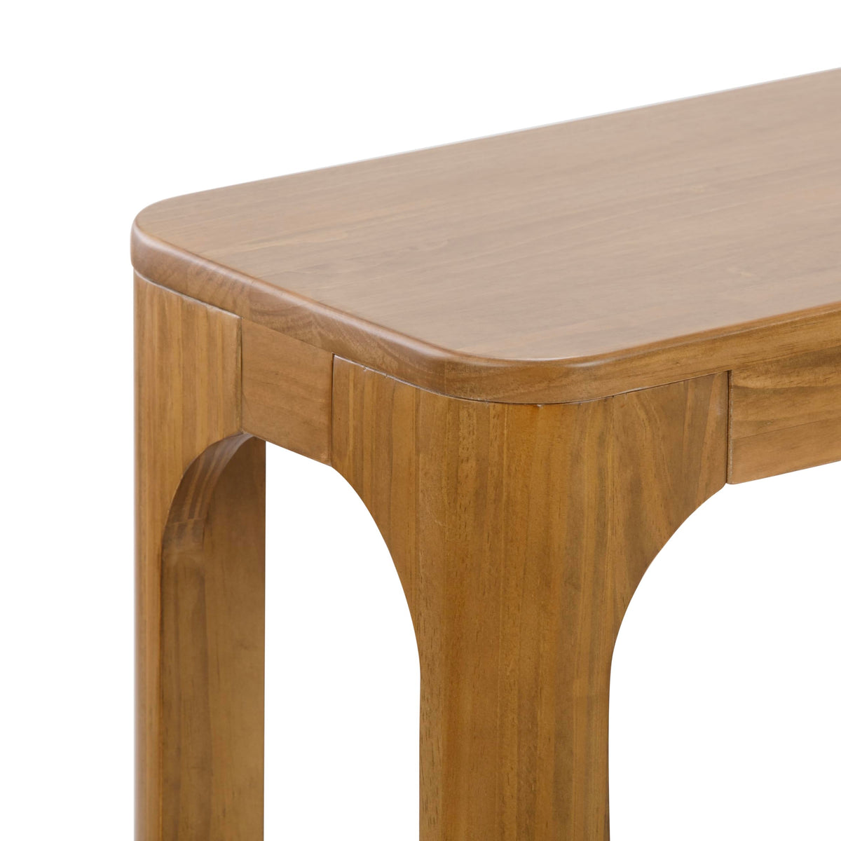 Solid Pine Console Table with Shelf