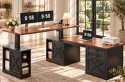Convertible Standing Desk with Storage