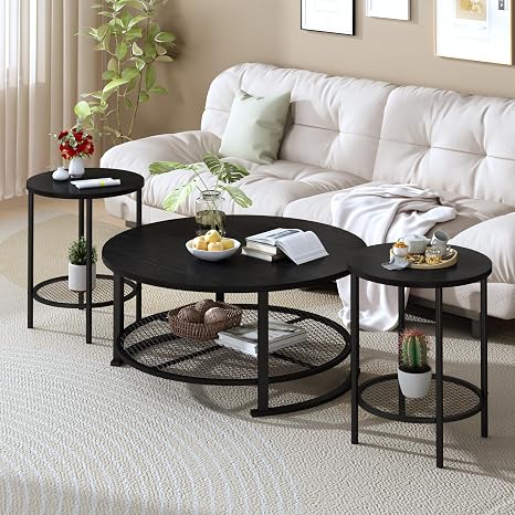 3-Piece Coffee Table & End Table Set