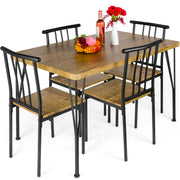 5-Piece Rectangular Dining Table Set with 4 Chairs