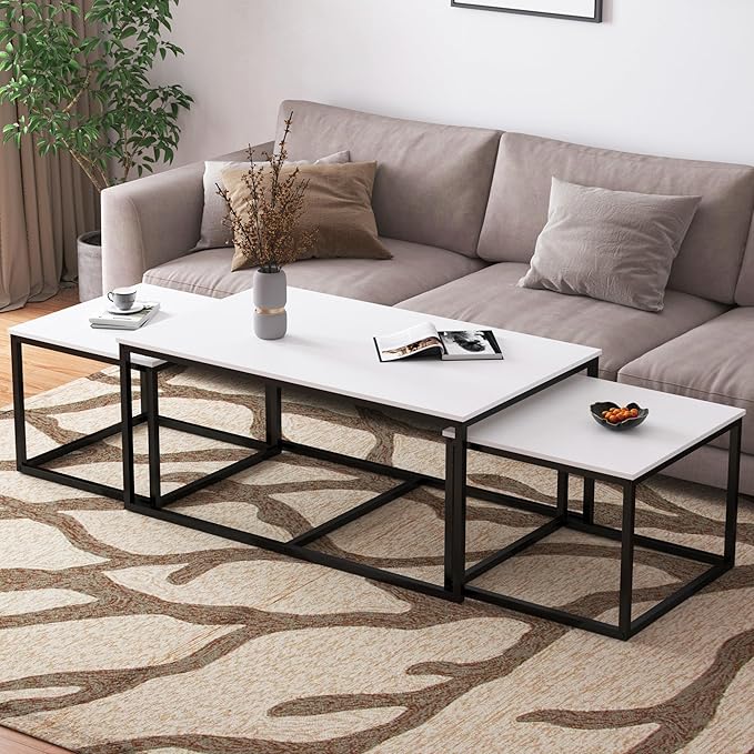 Nesting Coffee Table Set – 3 Piece