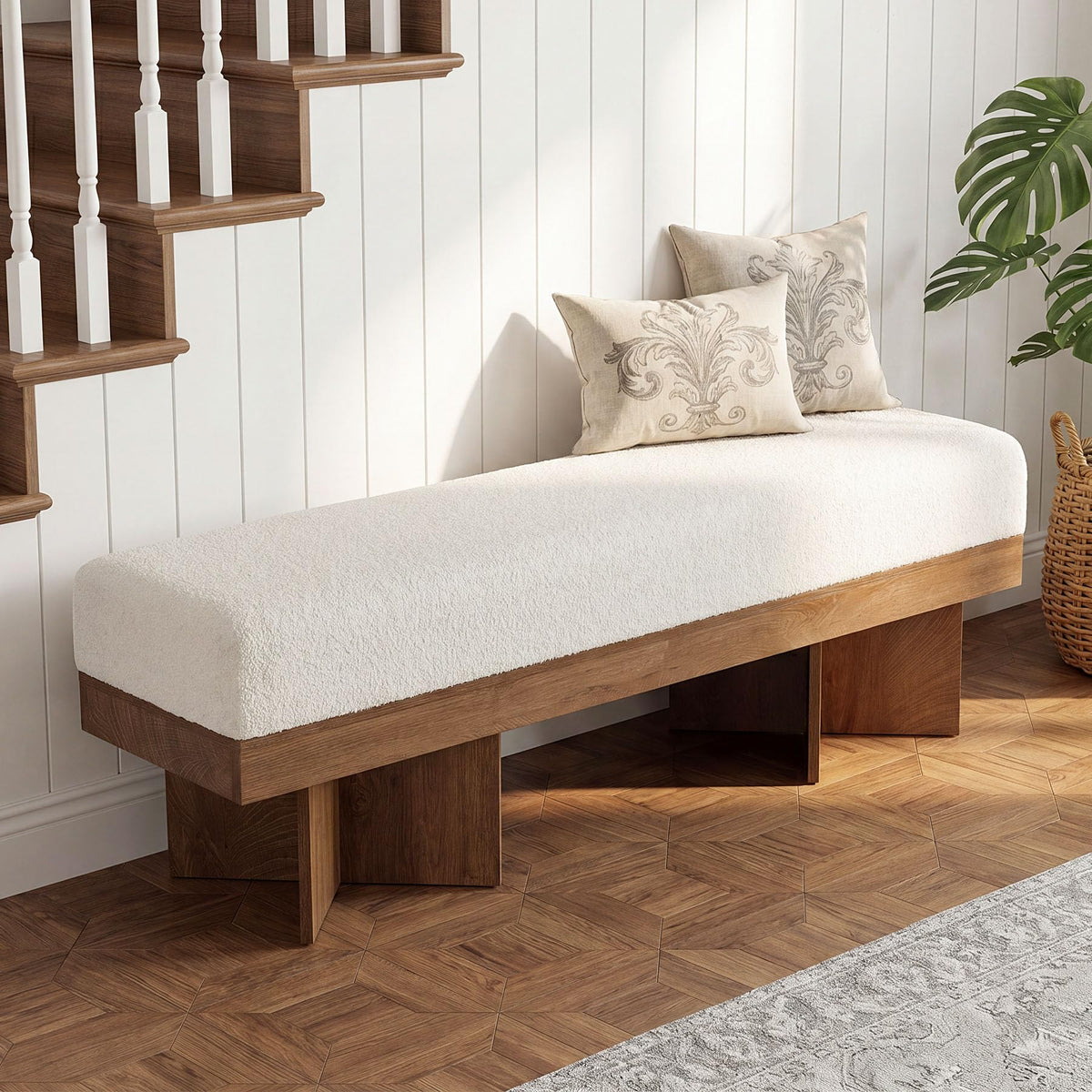 Upholstered Entryway Bench