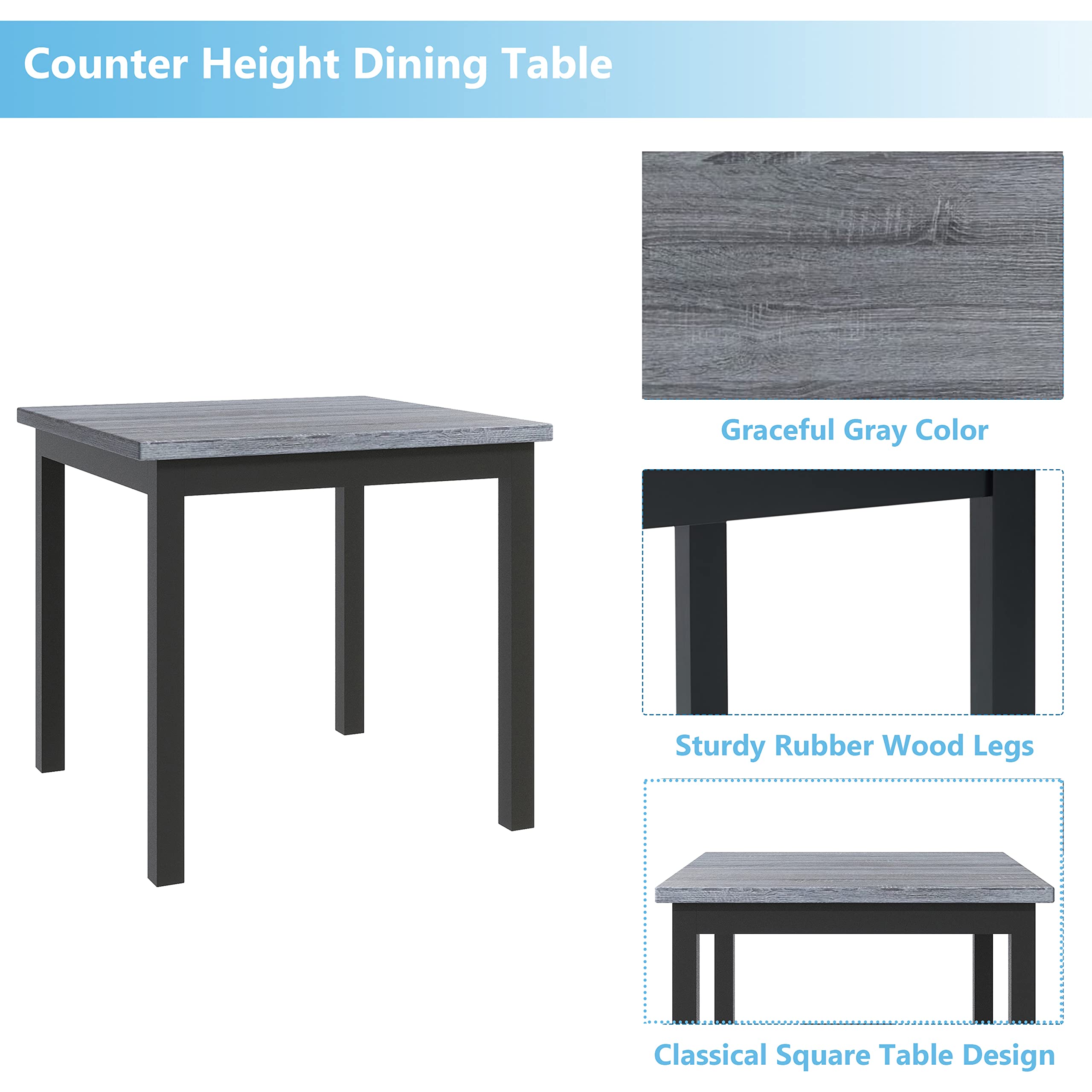 5-Piece Counter Height Dining Set