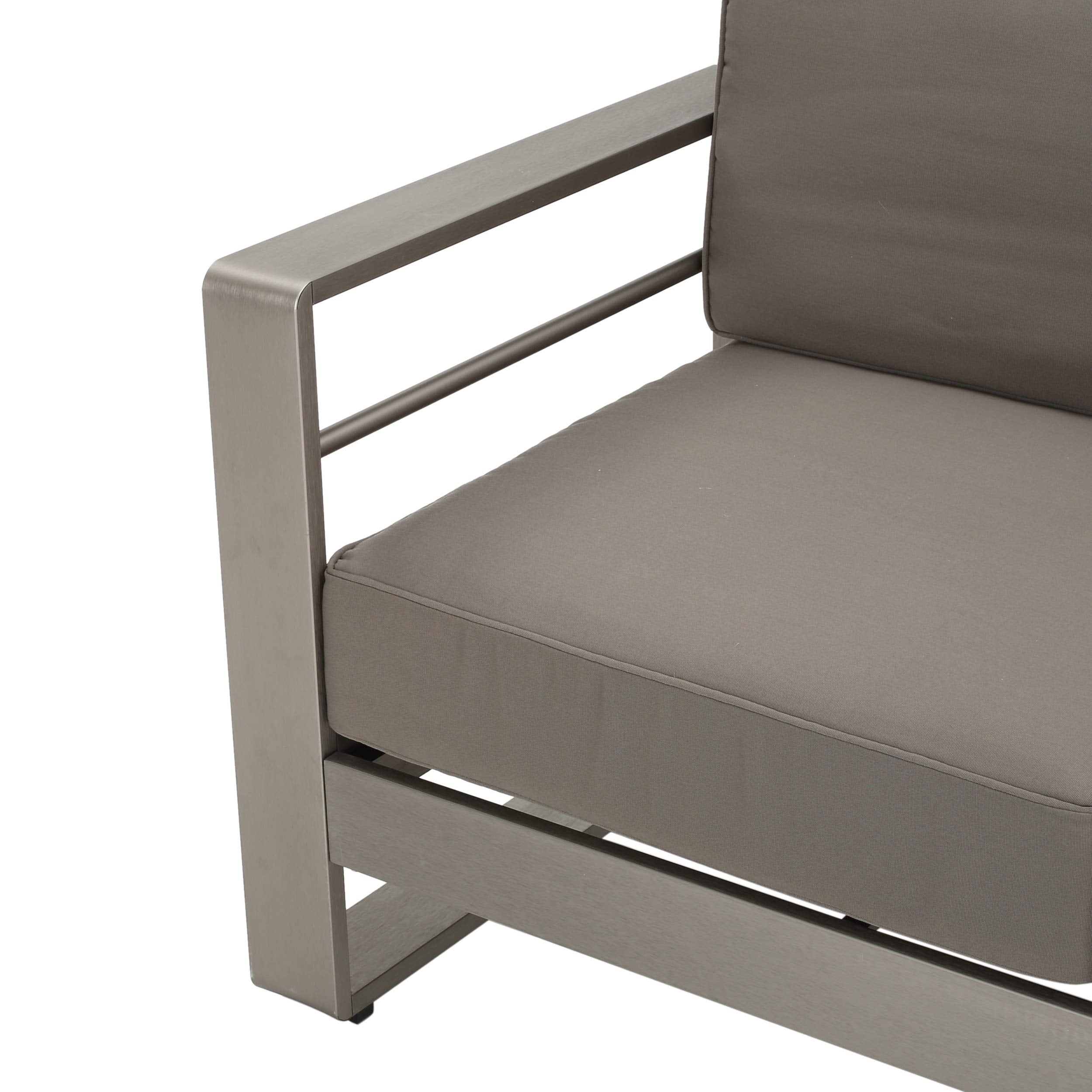 Outdoor Loveseat Sofa with Removable Tray