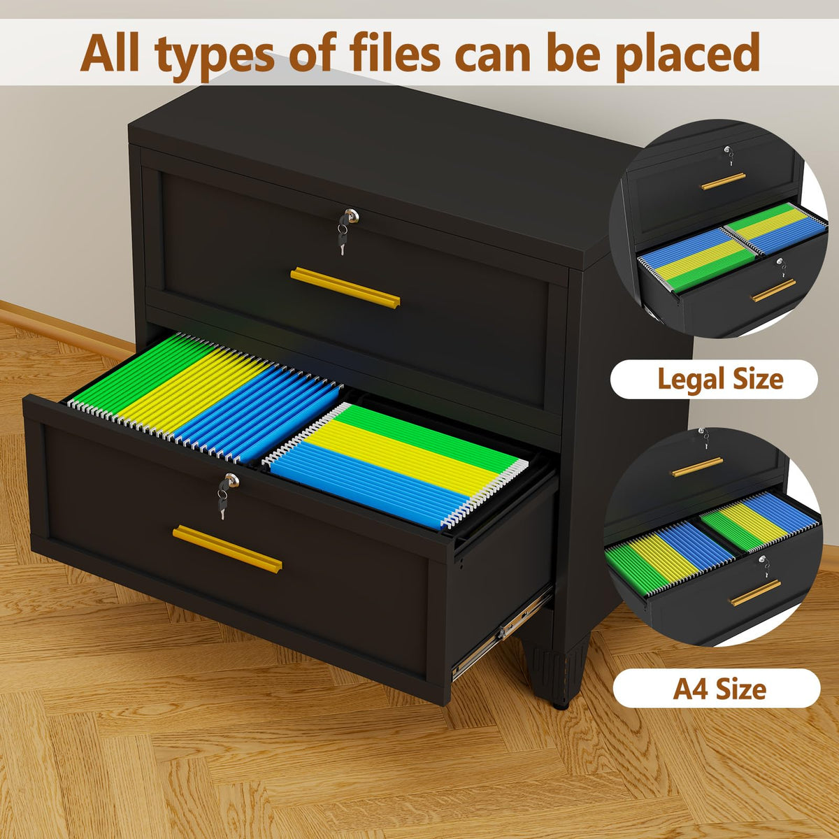 Lockable Steel Filing Cabinet
