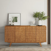 Solid Wood 4-Door Sideboard