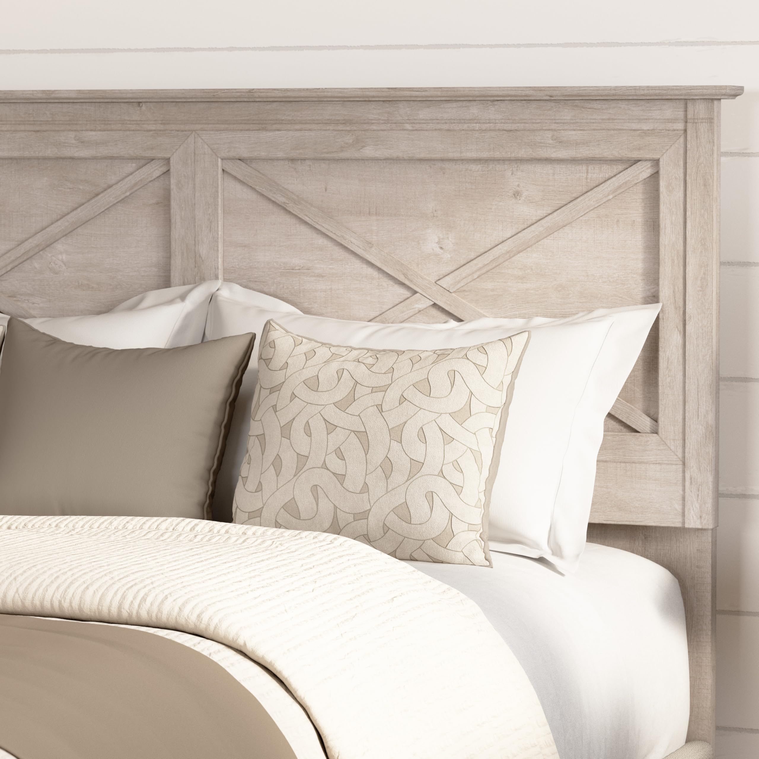 Full/Queen Farmhouse Headboard with X-Design