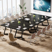 70.86" Rectangular Conference Table with Metal Frame