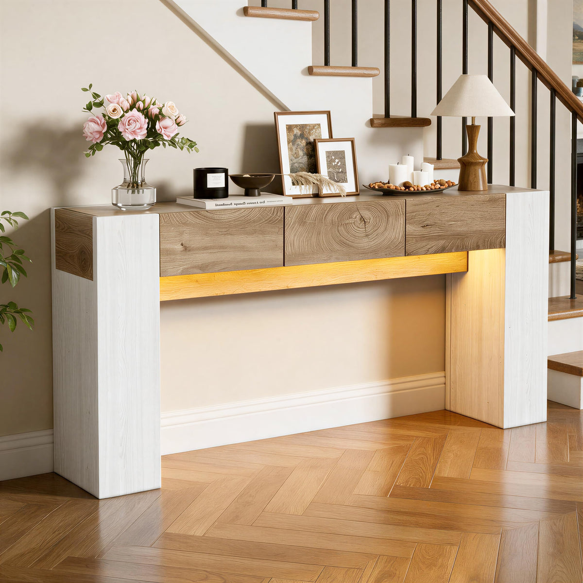 Console Table with 3 Drawers