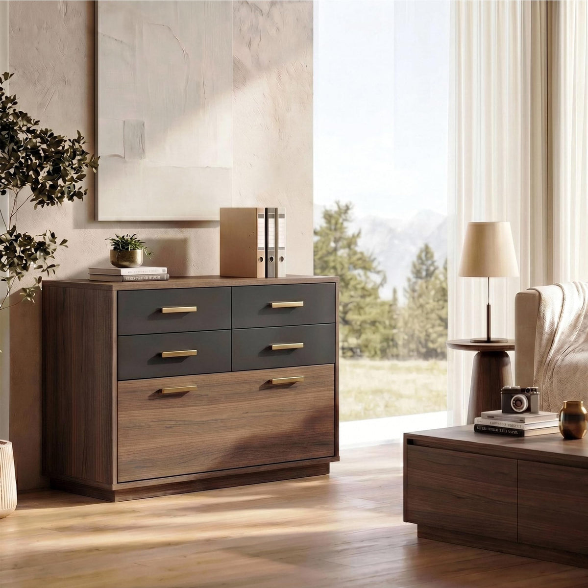 5-Drawer Lateral File Cabinet