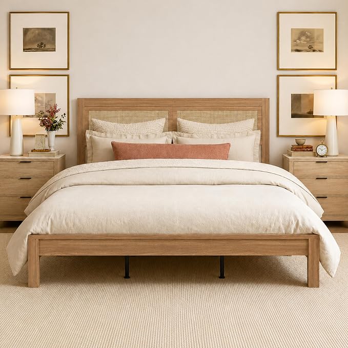 Full Boho Platform Bed Frame