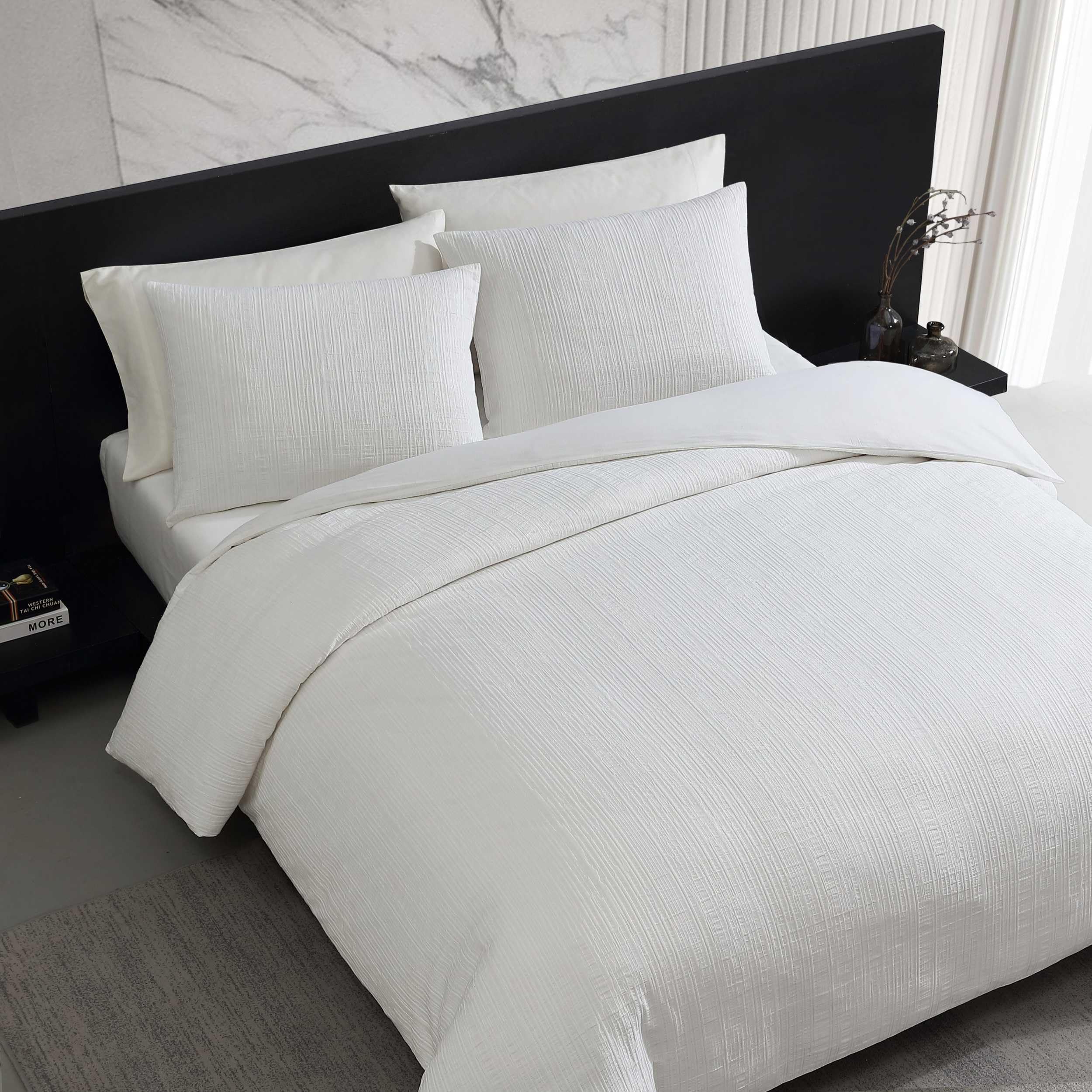 Bark Texture Comforter Set with Shams