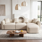 Modular PU Leather Sectional with Ottoman