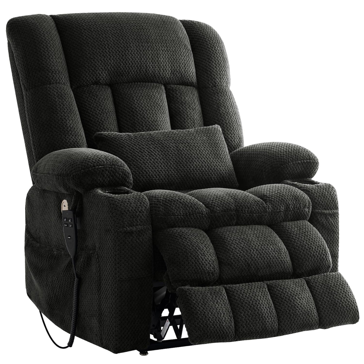 Dual Motor Power Lift Recliner Chair for Elderly, Lay Flat Lift Chair