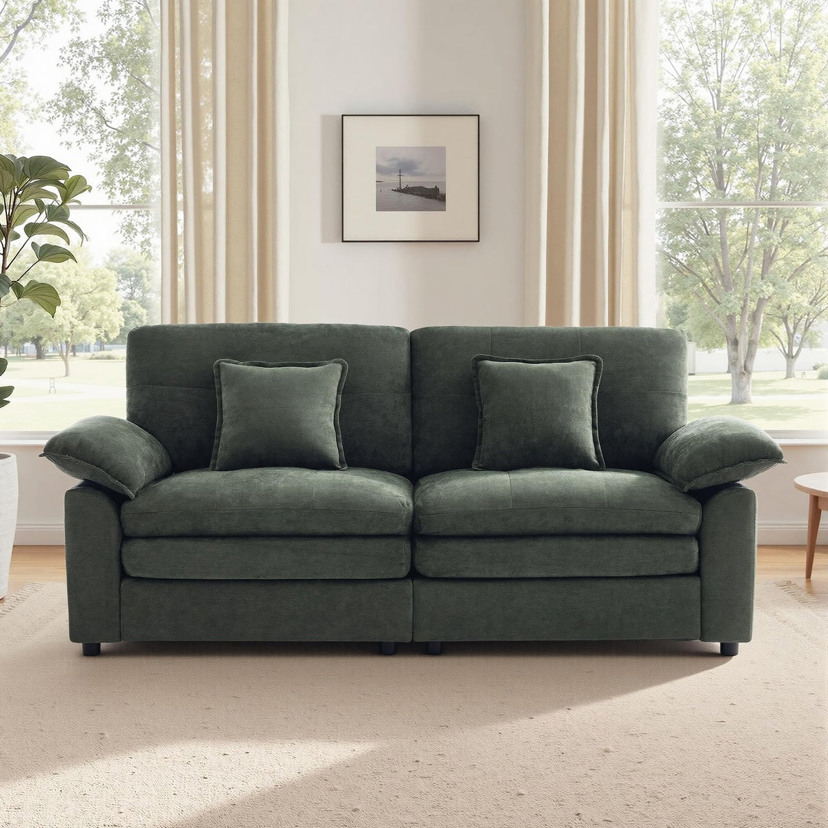 Chenille Loveseat