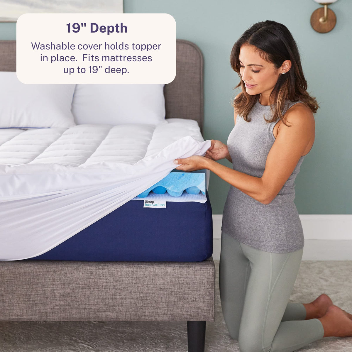 King Gel Memory Foam Mattress Topper