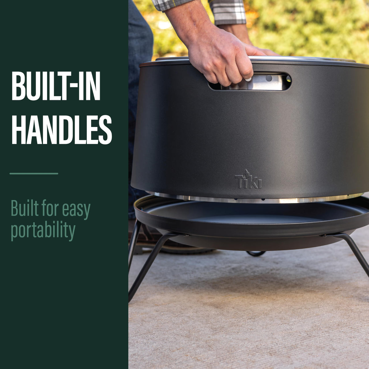 TIKI Social 20-Inch Portable Smokeless Outdoor Wood Burning Fire Pit