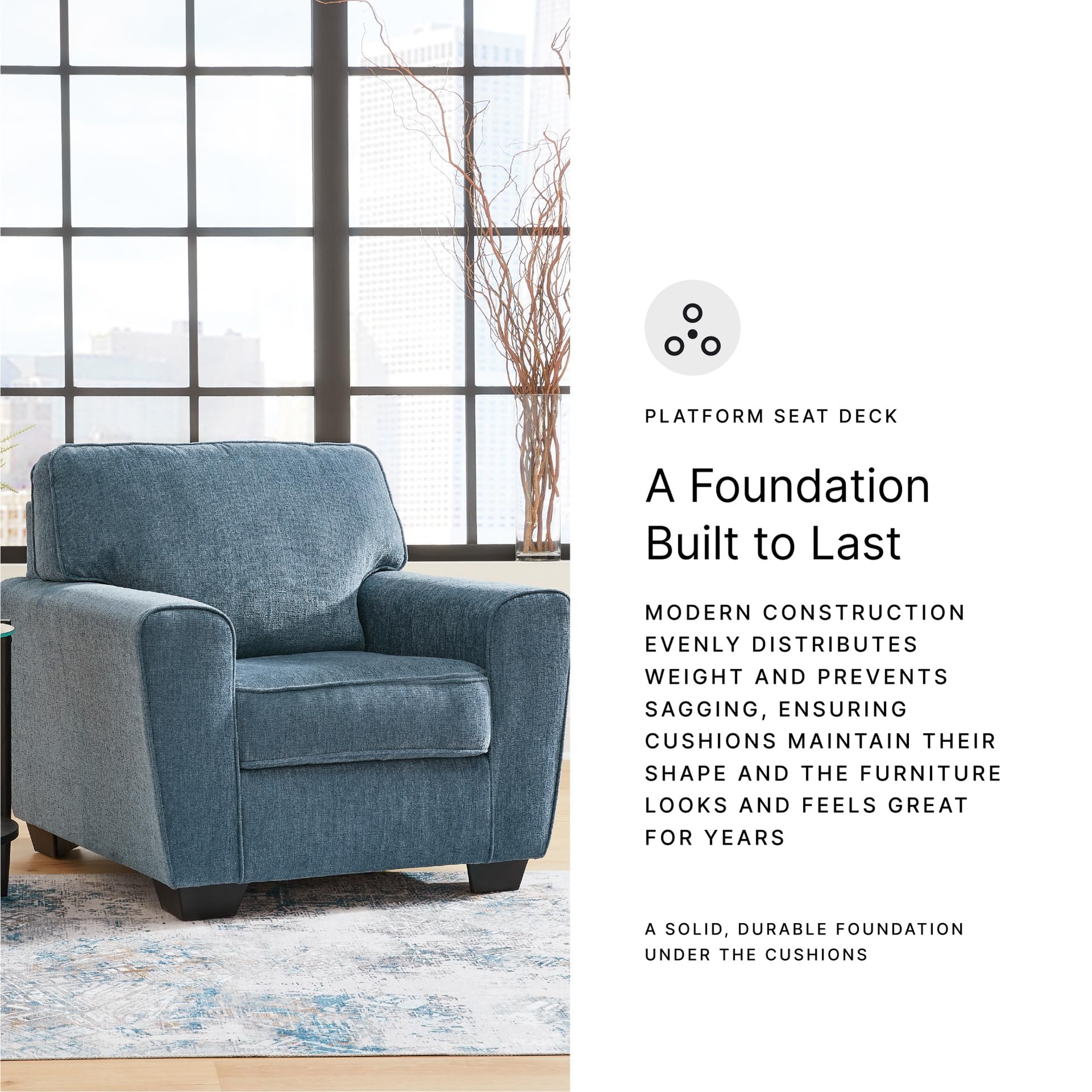 Contemporary Upholstered Accent Chair