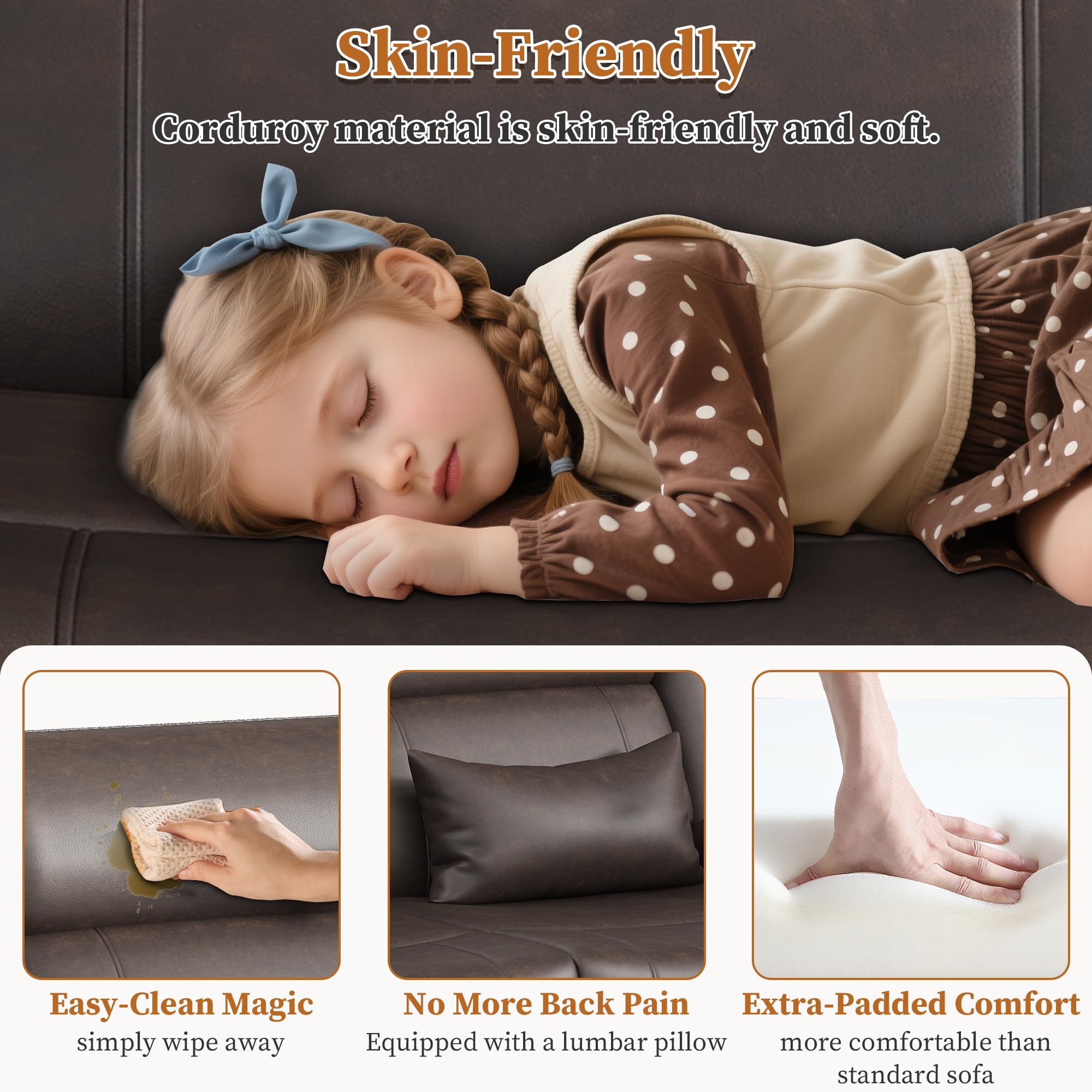 Reclining Loveseat with Heat, USB Charging & Storage