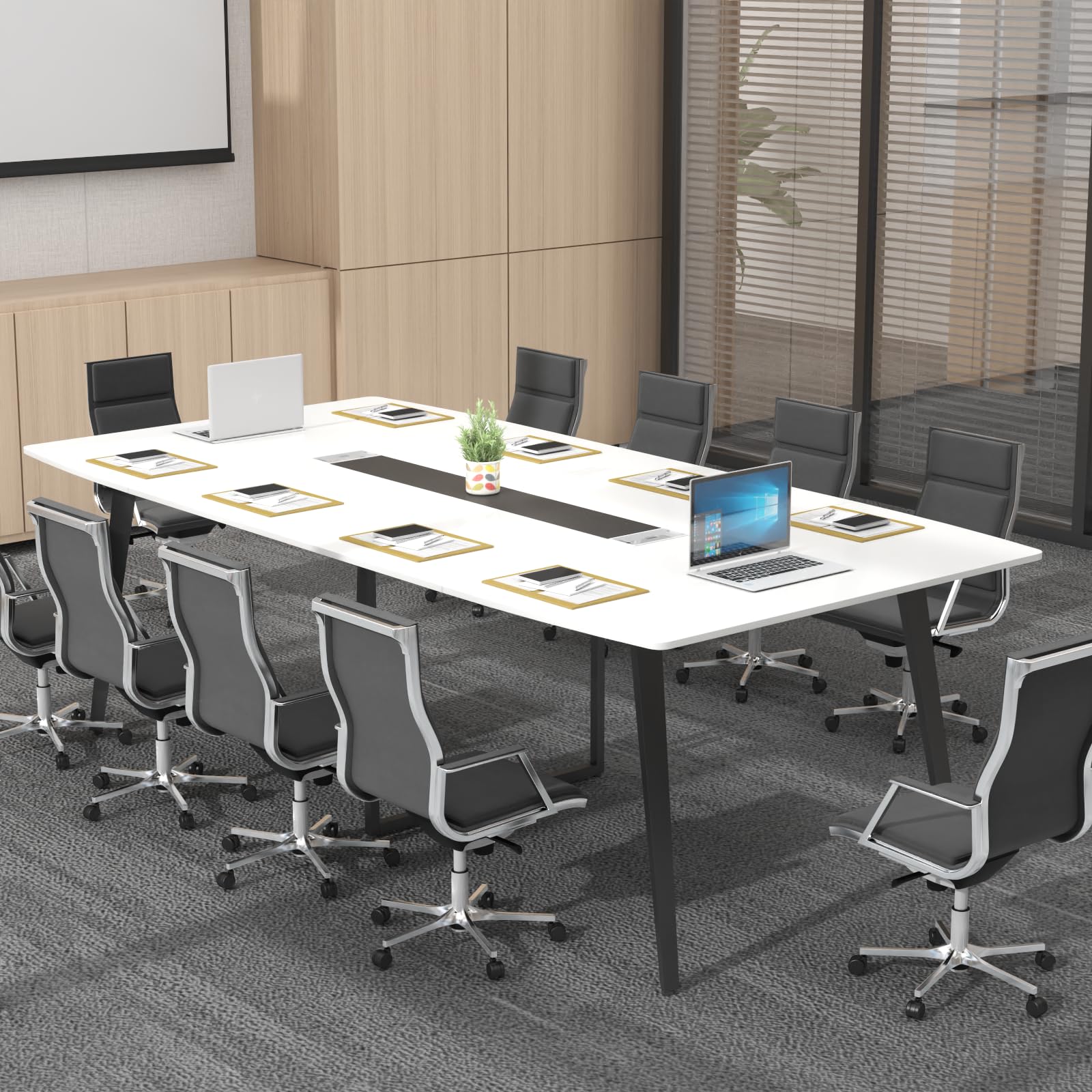 8FT Boat-Shaped Conference Table