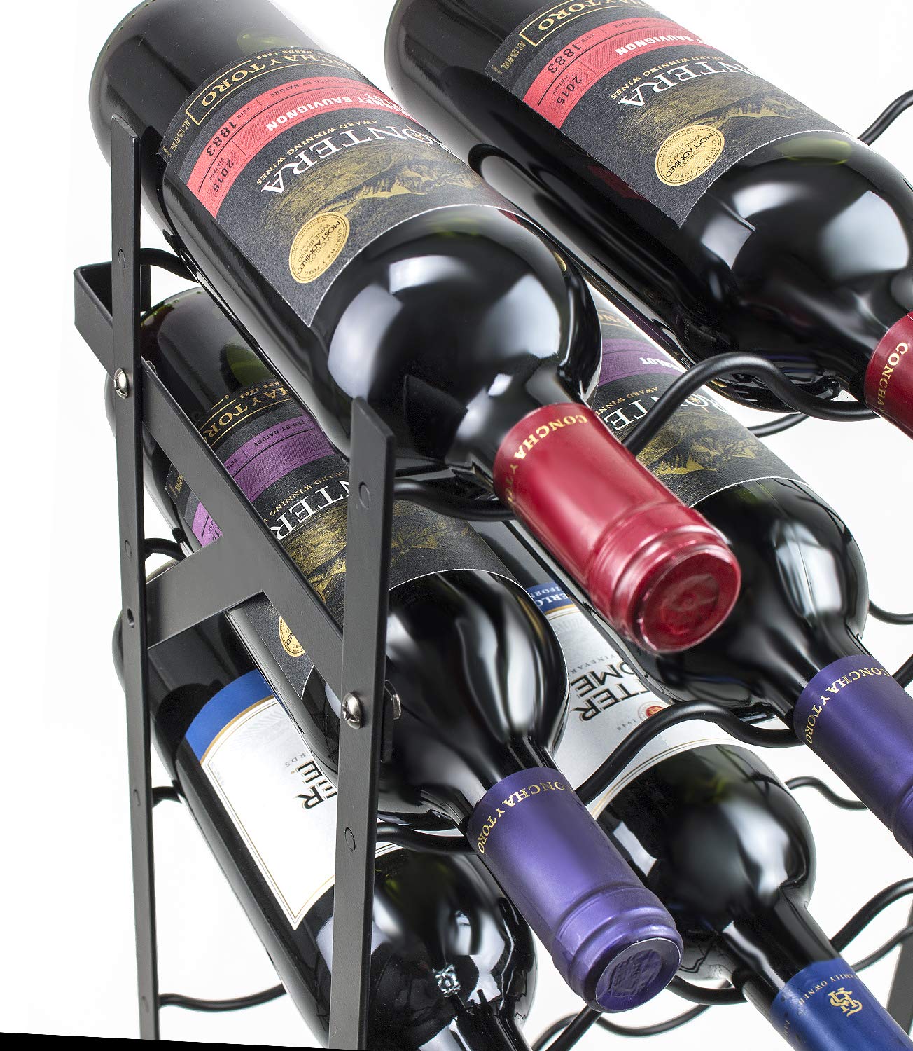 15-Tier Freestanding Wine Rack – 150 Bottle Capacity