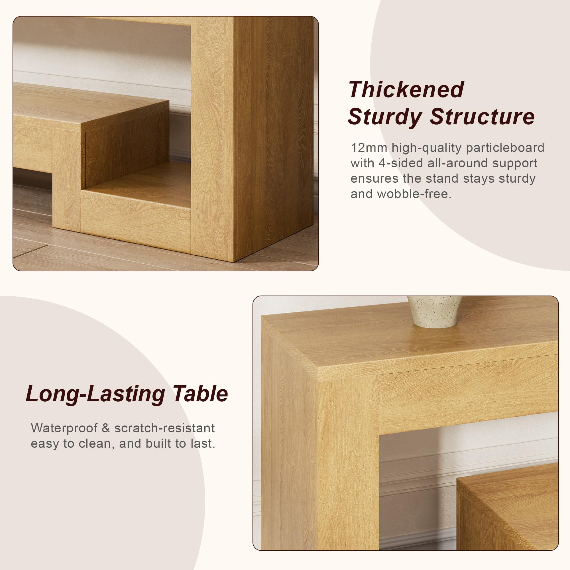 54" LED TV Stand with Open Storage