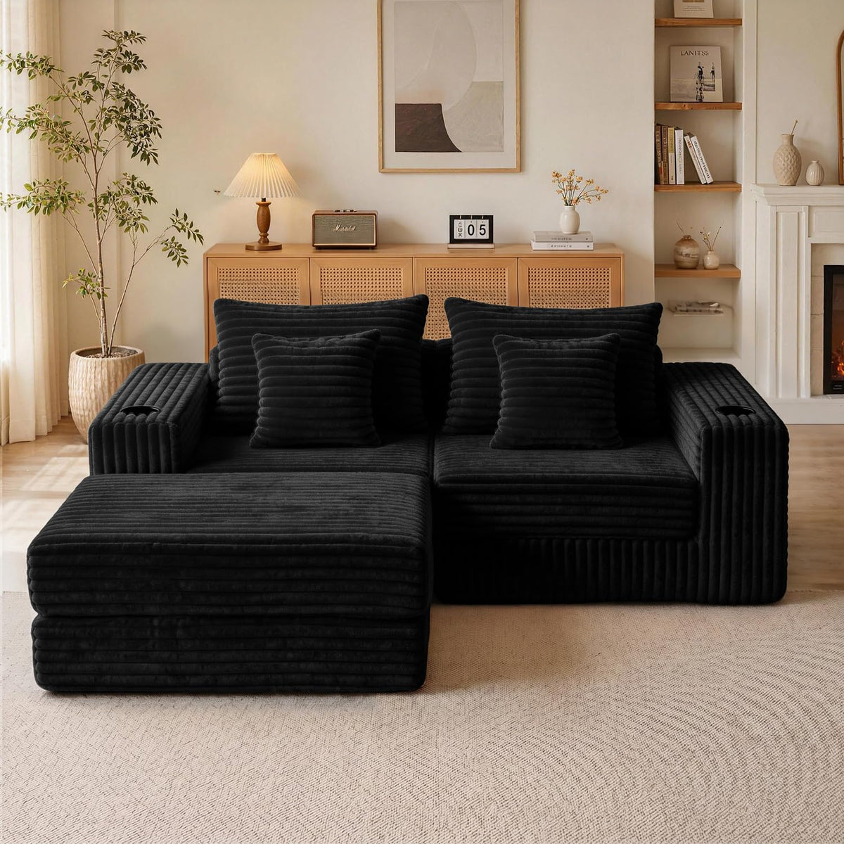 Corduroy Modular Sectional Sofa