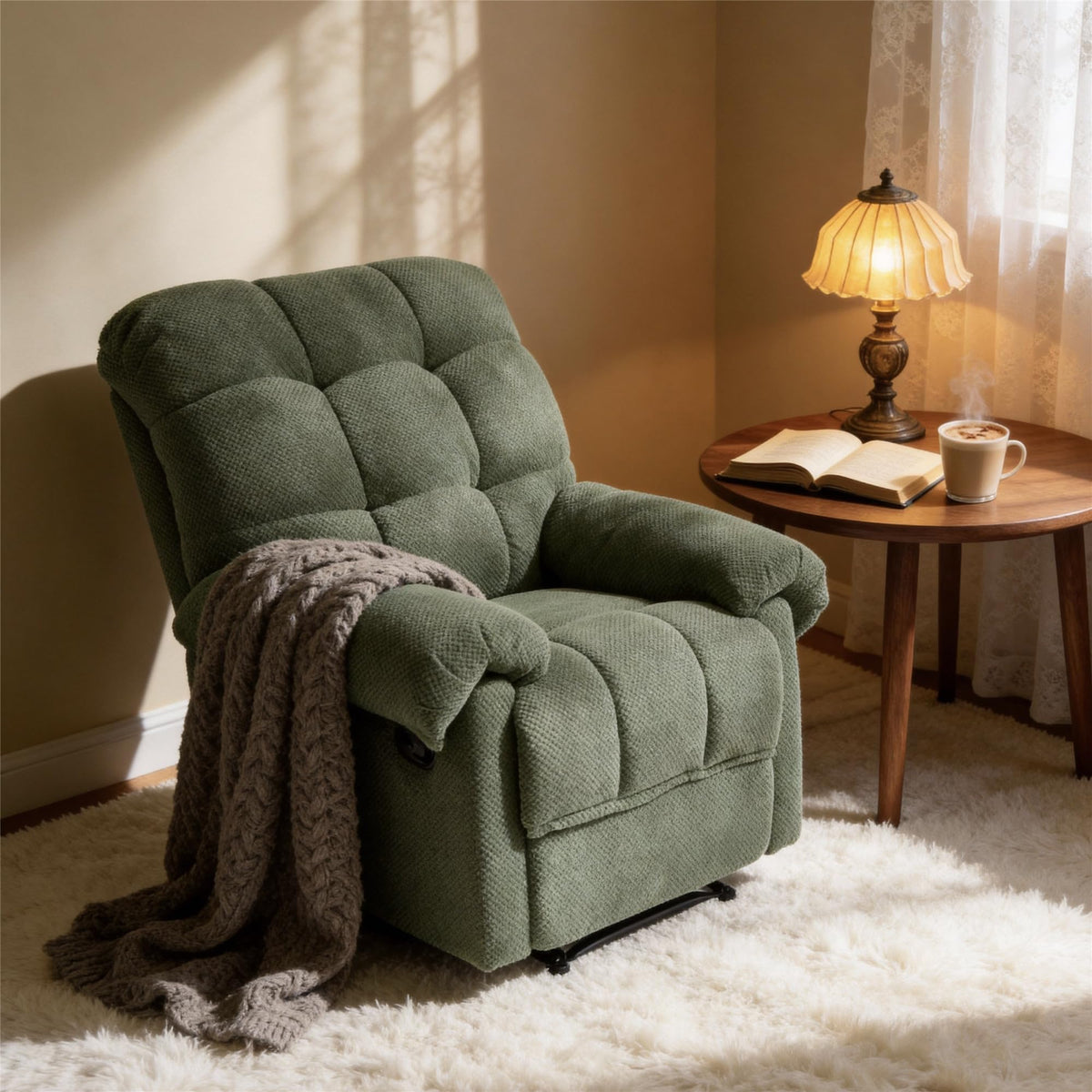 Padded Manual Recliner