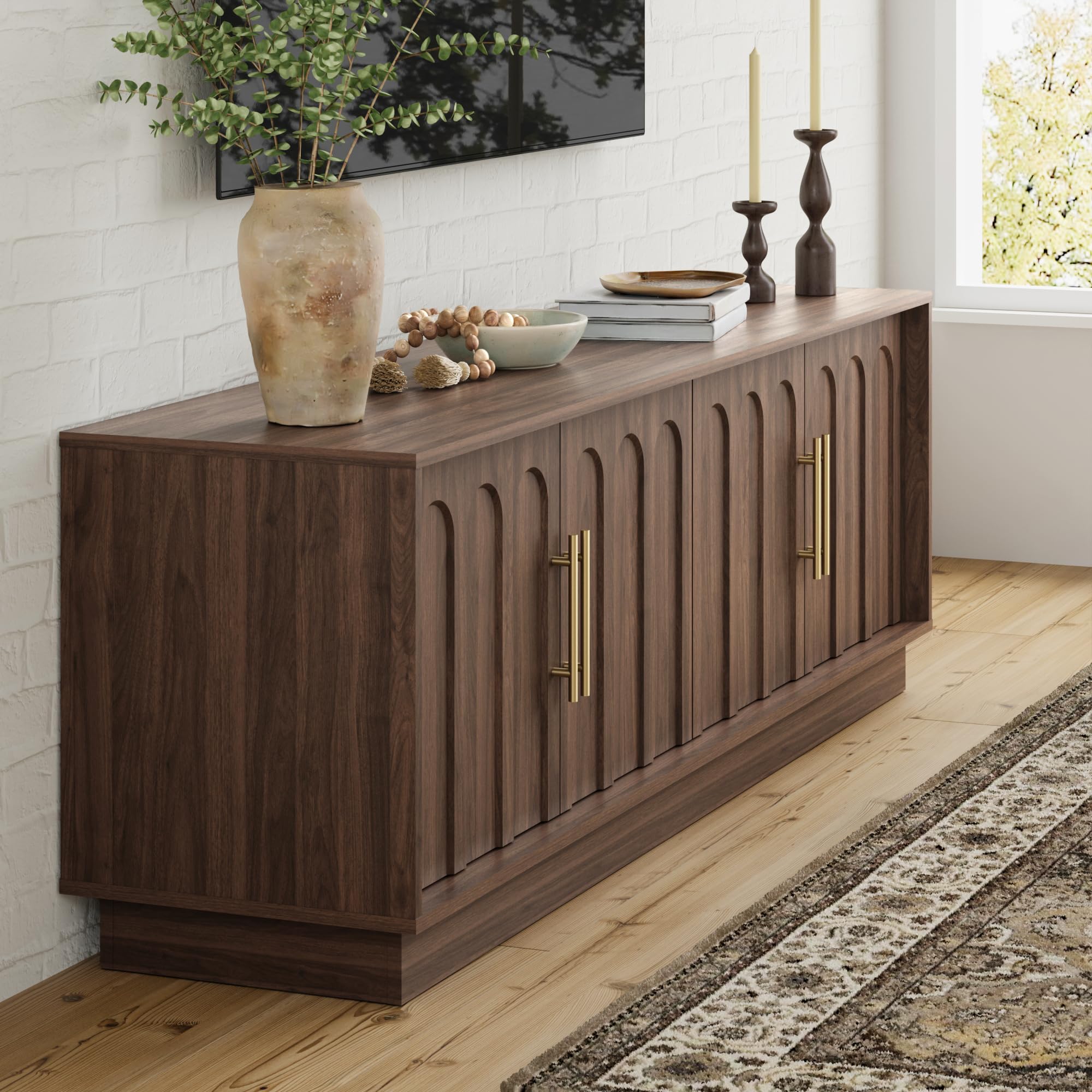 Mid-Century Modern TV Stand, 67" Entertainment Center