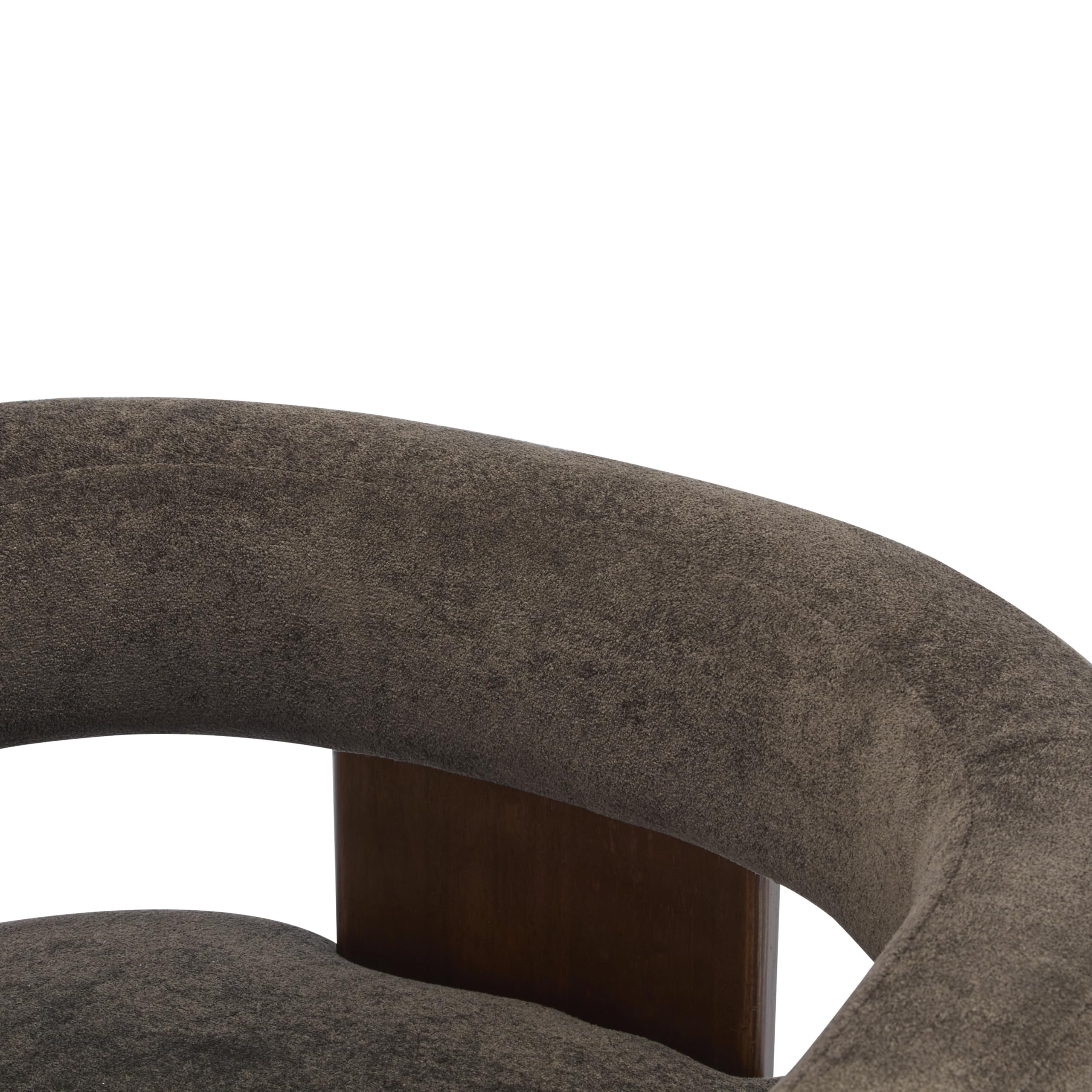 Velvet Barrel Accent Chair