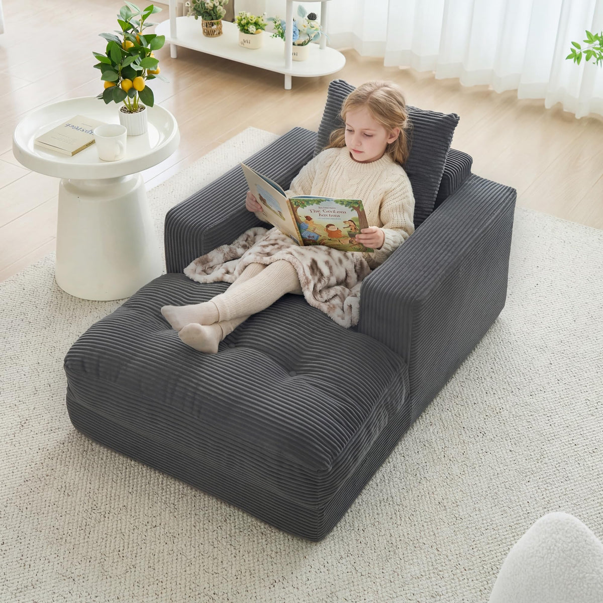 Corduroy Chaise Lounge
