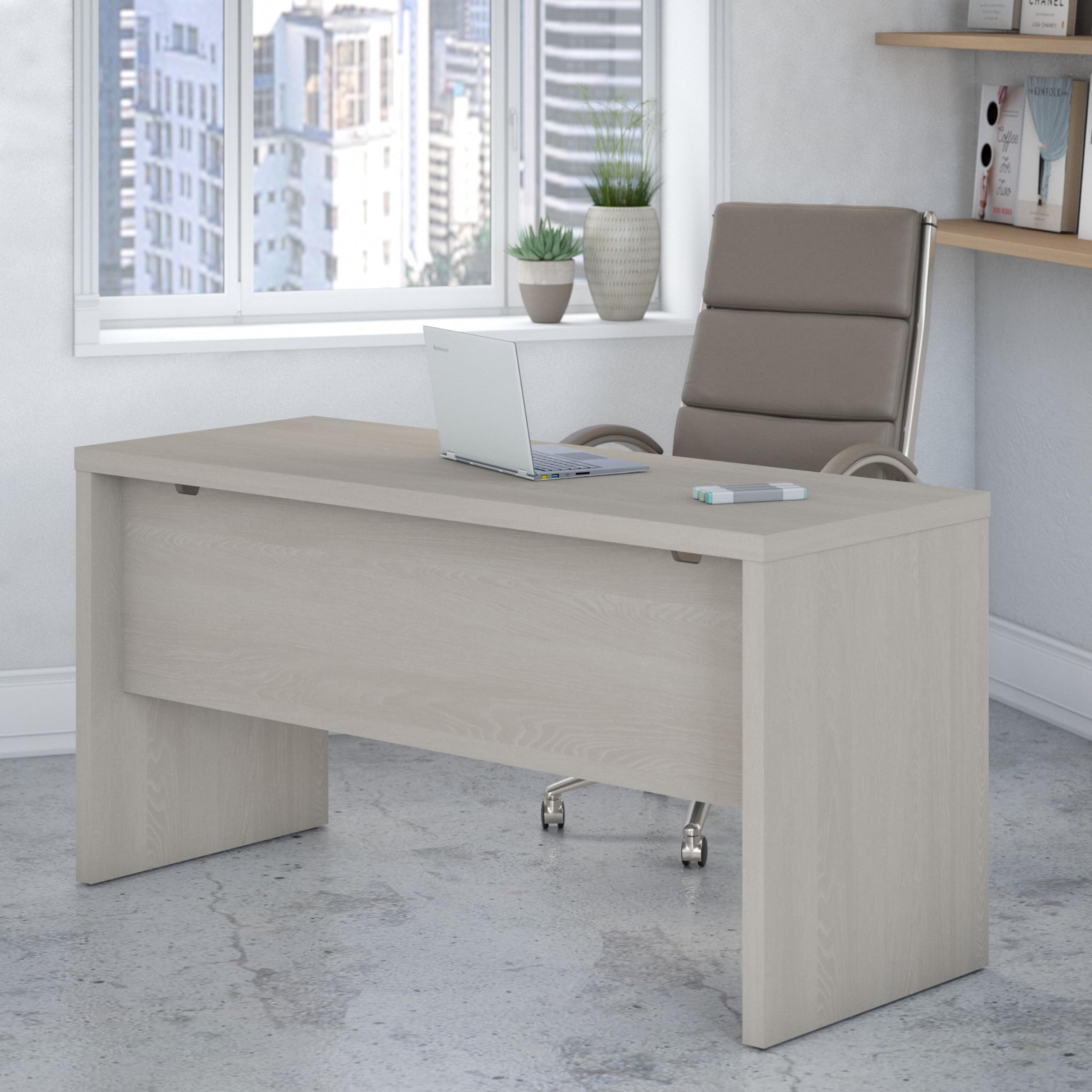 60W Credenza Desk – Gray Sand