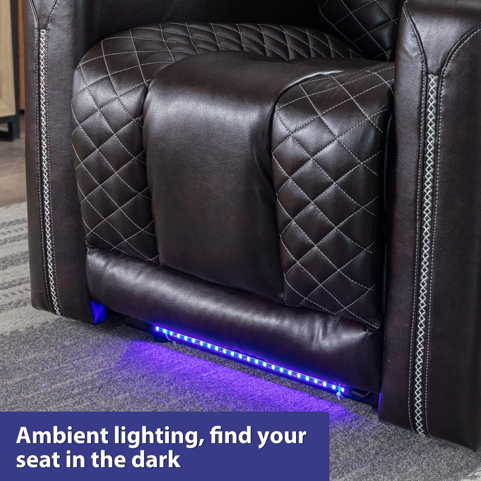 Power Electric Recliner Chair with USB Ports & Cup Holders