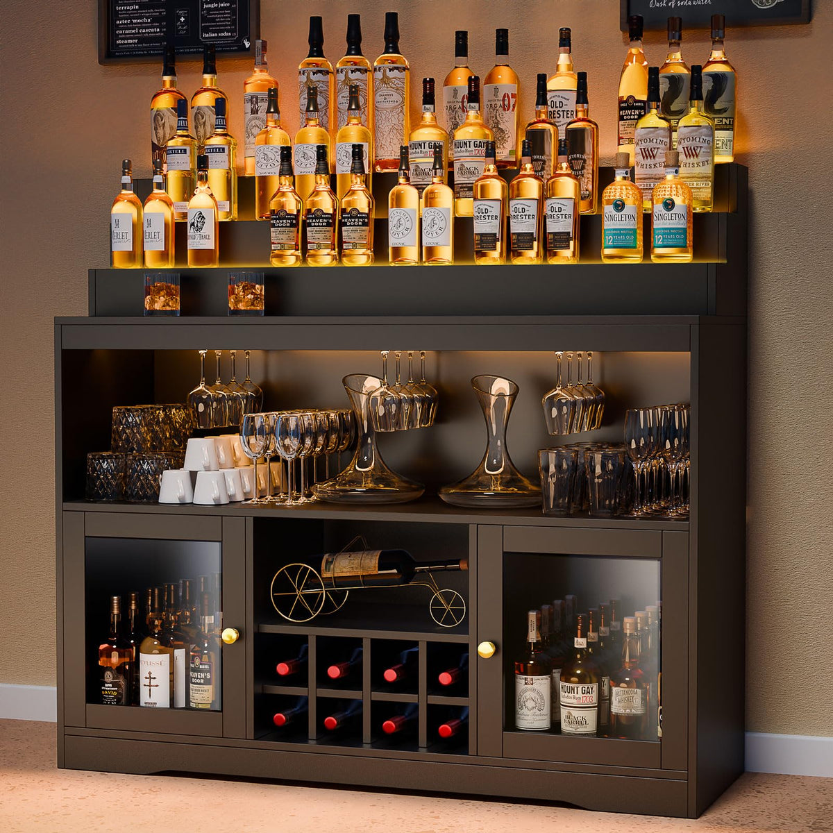 LED Wine Bar Cabinet