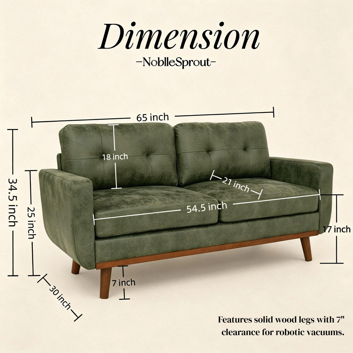 Faux Leather Tufted Loveseat