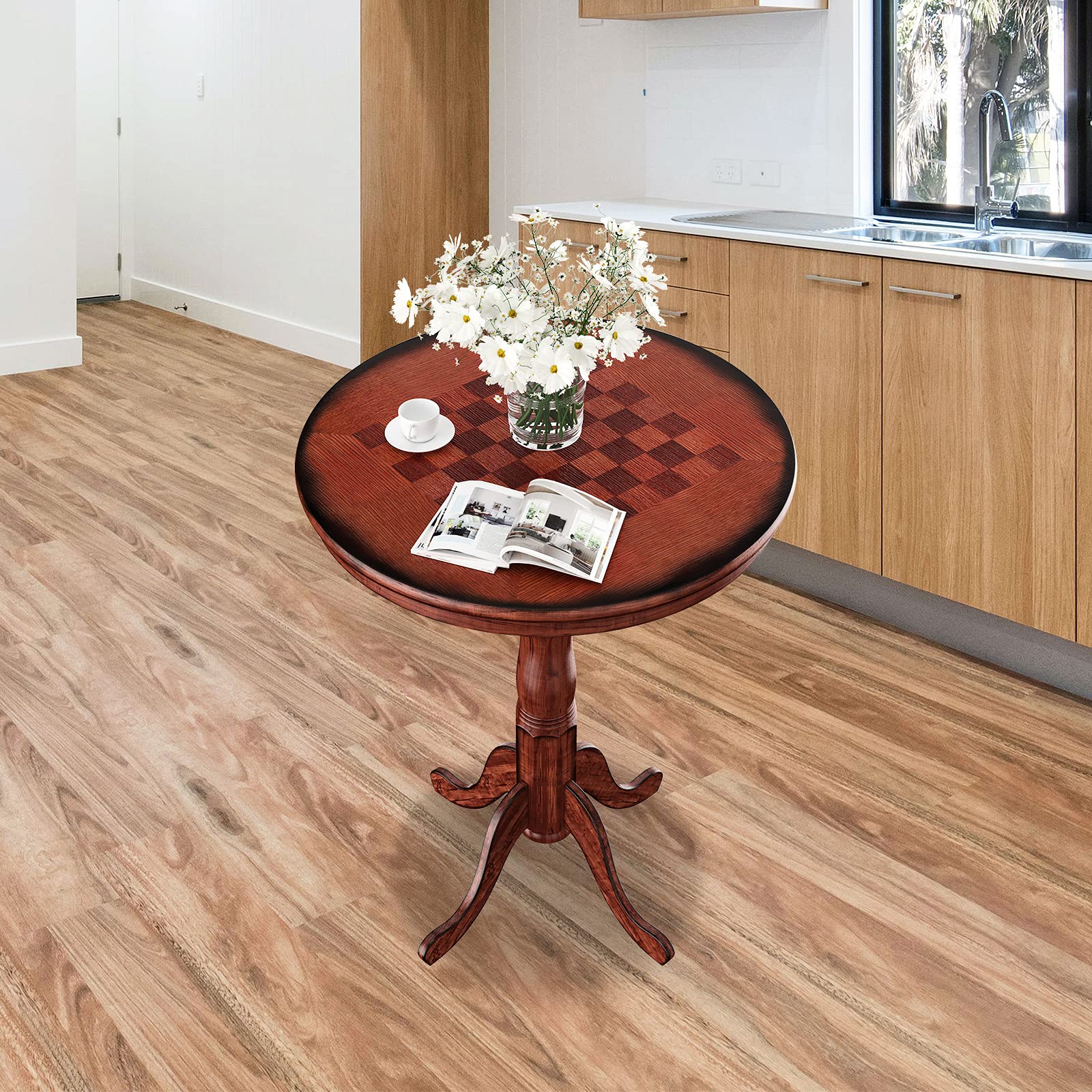 Round Bar Table & Swivel Stool Set