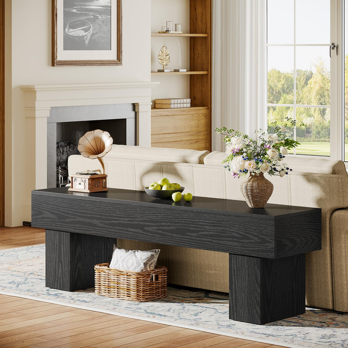 Farmhouse Wooden Bench