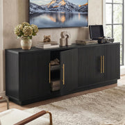 Fluted TV Stand with Storage
