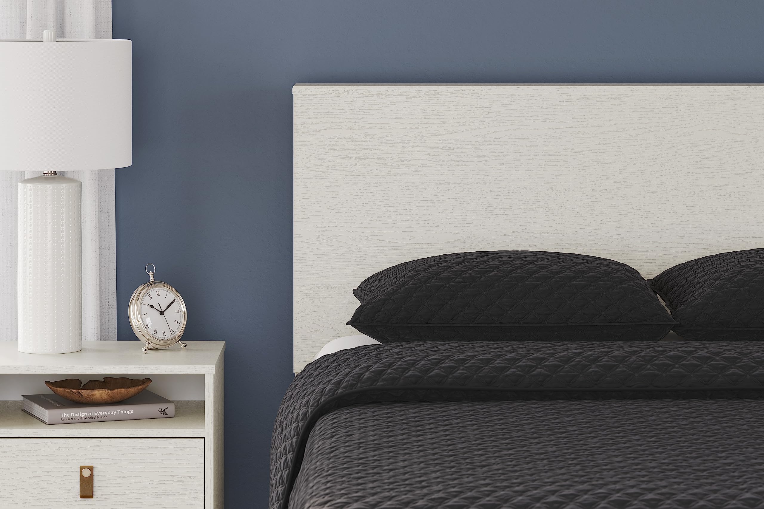 Signature Design by Ashley Aprilyn Twin Bookcase Headboard, Whitewash