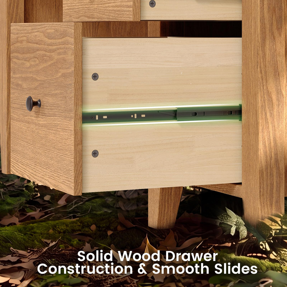 Solid Pine Desk with Drawers
