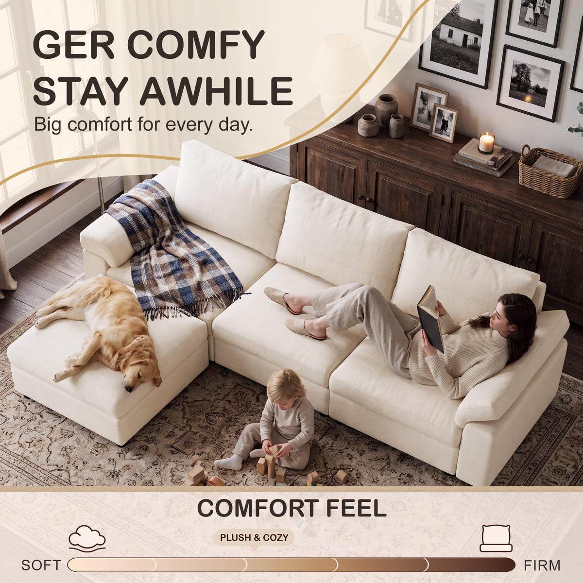 Modular Storage Sectional Sofa
