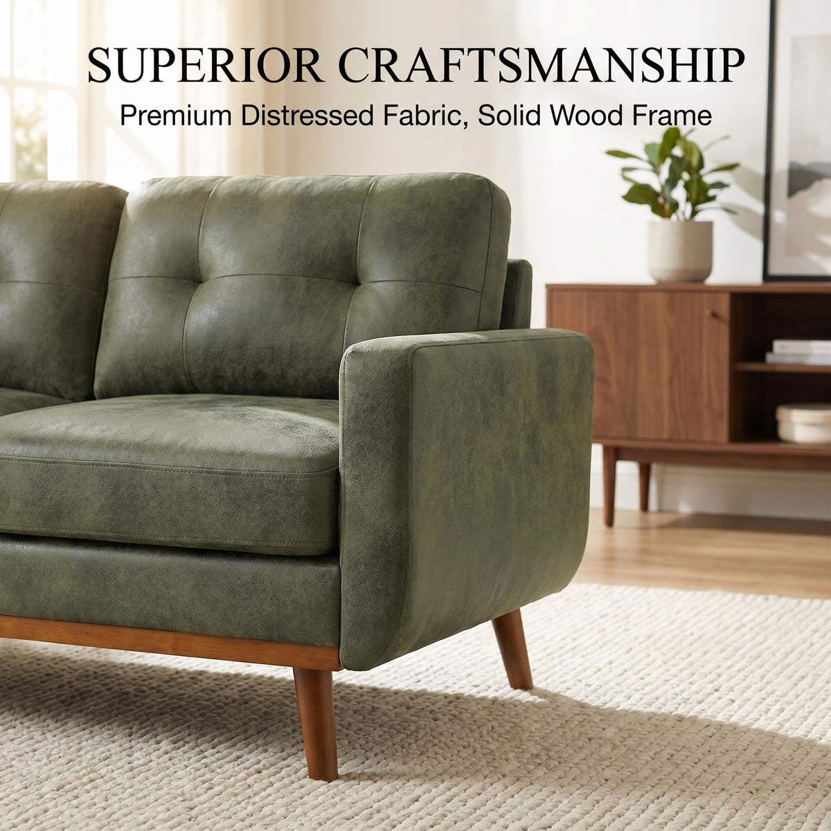 Modern Tufted Loveseat