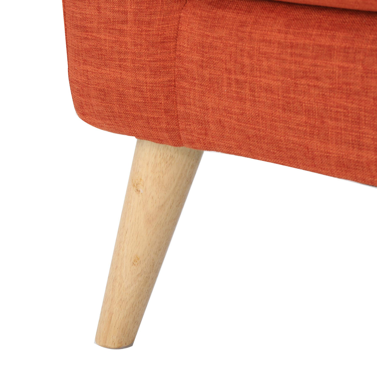 Mid-Century Orange Loveseat