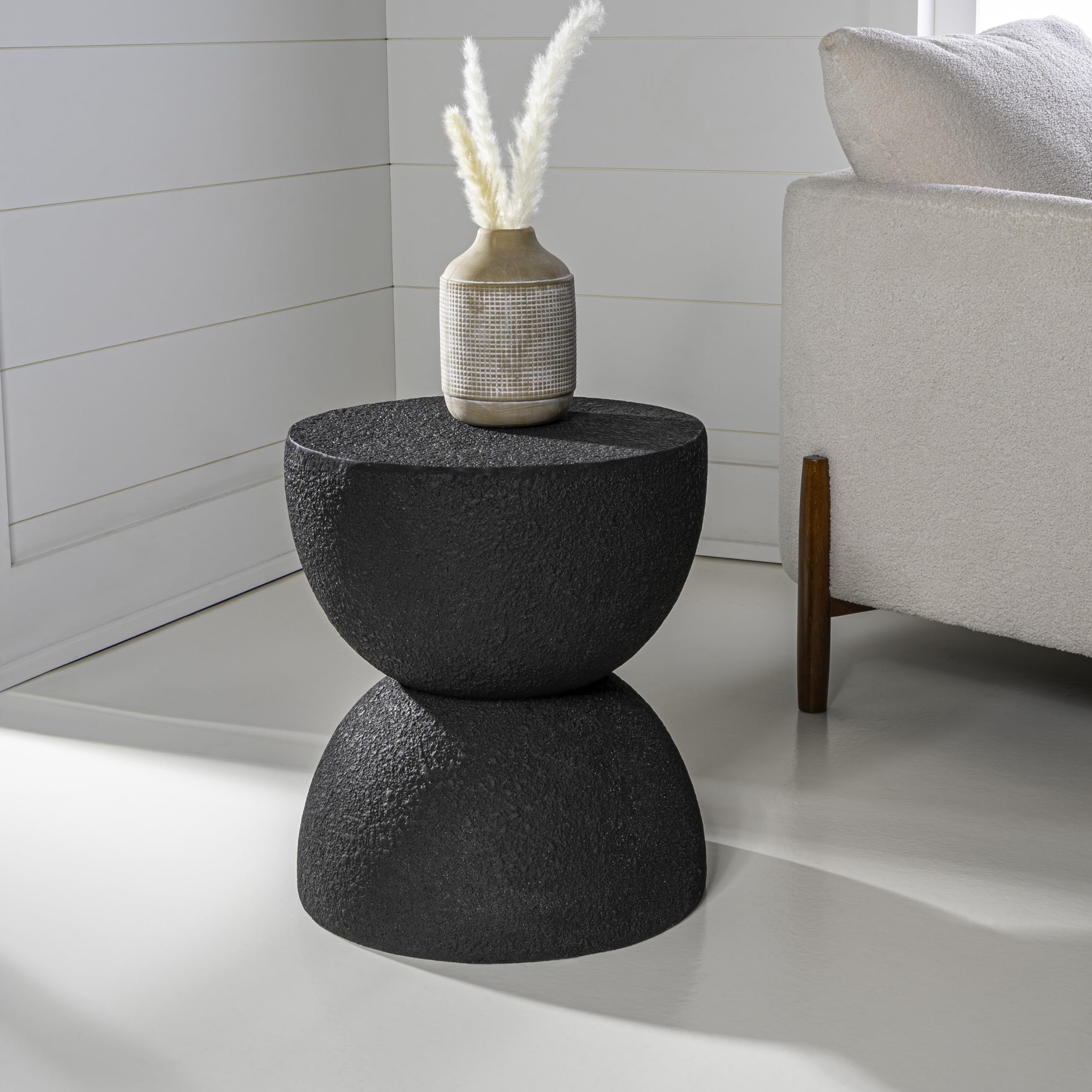 Mid-Century Drum Accent Table