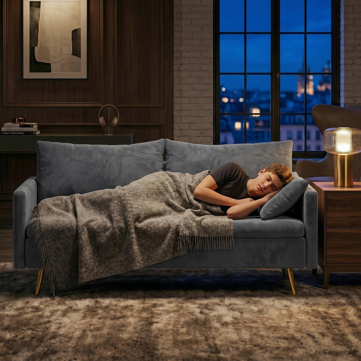 Storage Loveseat with USB Charging