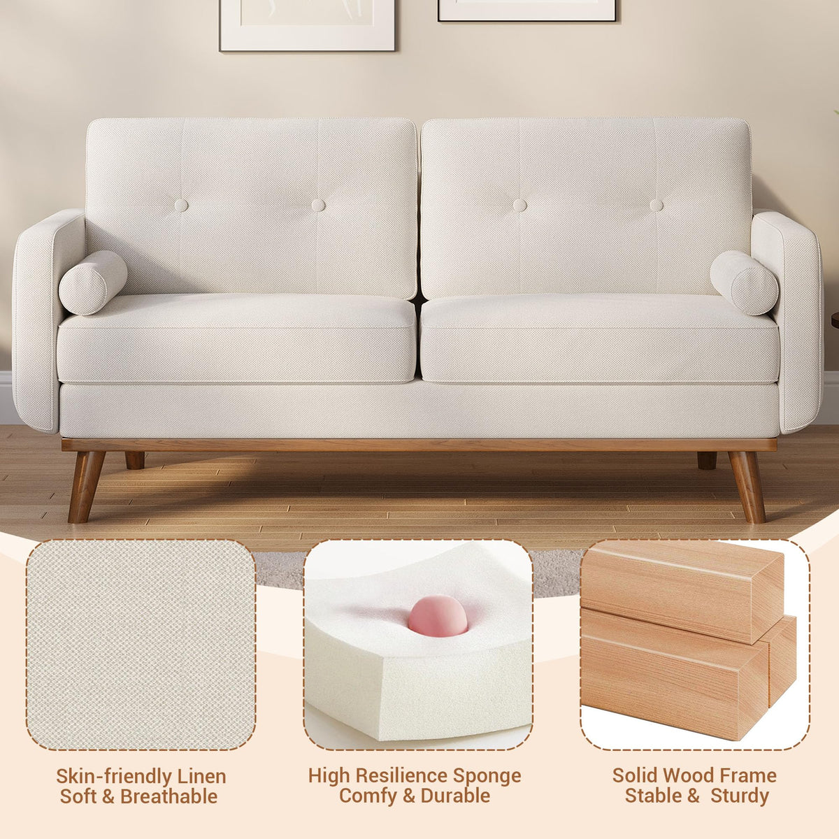 Mid-Century Modern Loveseat