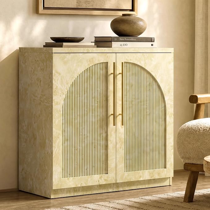 Black Arched Sideboard Cabinet